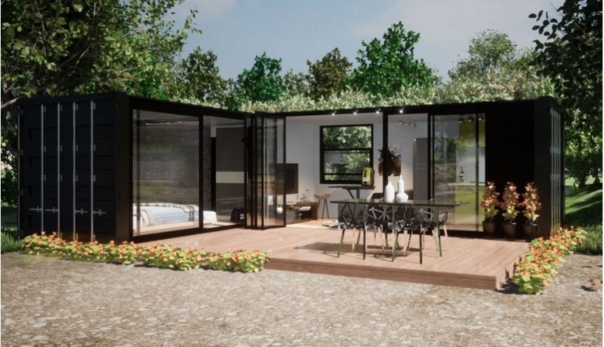 Vivienda en contenedor - Cortesía Aro Ingeniería